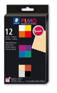 Obrazek Fimo Professional, 12x25g - Basic Colour