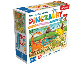 Obrazek Maxi Puzzle dinozaury
