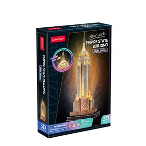 Obrazek Cubic Fun Puzzle 3D Empire State Building (wersja nocna)