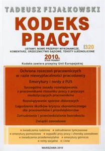 Obrazek Kodeks pracy 2010 Kodeks zawiera przepisy Unii Europejskiej