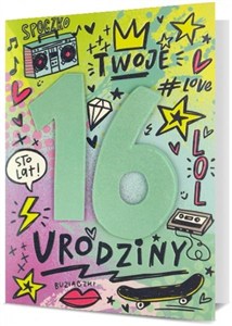 Obrazek Karnet B6 Urodziny 16 HM200-2462