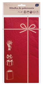Picture of Bibułka do pakowania 50x70cm 5 arkuszy czerwona