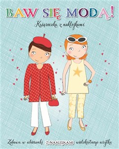 Obrazek Baw się modą z naklejkami - Turkusowa