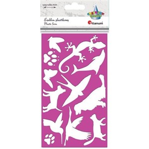 Picture of Szablon plastkowy 105x180mm Zwierzęta