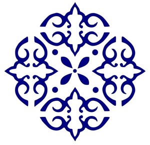 Obrazek Szablon ornament 20x30cm