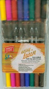 Obrazek Flamastry dwustronne 8 kolorów