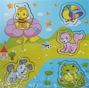Obrazek Puzzle drewniane układanka Zwierzęta 5