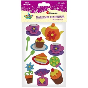 Obrazek Naklejki piankowe 3D kawiarnia mix 11szt