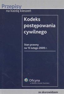 Obrazek Kodeks postępowania cywilnego ze skorowidzem