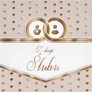 Obrazek Karnet KW Ślub obrączki