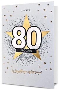 Picture of Karnet Urodziny 80