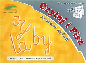 Obrazek Zestaw sylab. Czytaj i pisz
