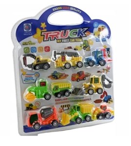 Picture of Zestaw samochodów budowlanych 9szt