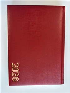 Picture of Kalendarz 2026 książkowy A5 czerwony