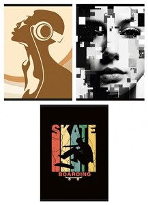 Picture of Zeszyt A4/60K kratka mix (3szt)