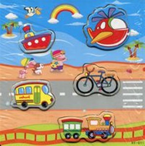 Obrazek Układanka drewniana 5 elementów