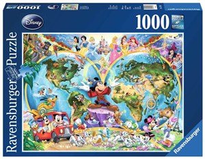 Picture of Puzzle 1000 Disney Mapa świata wg Disney'a