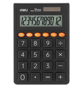 Picture of Kalkulator kieszonkowy szary DELI