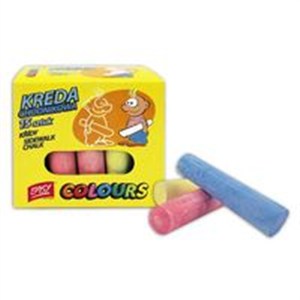 Obrazek Kreda chodnikowa 15 sztuk pudełko