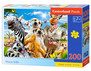 Obrazek Puzzle 200 Afrykańskie selfie B-222148