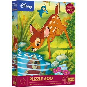 Obrazek Puzzle 600 40-lecie Trefl Bambi 37600