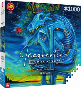 Obrazek Puzzle 1000 Imagination Kamil Jakóbczak Biały Wilk