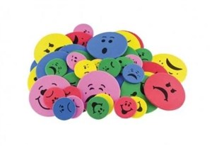 Obrazek Naklejki z pianki uśmiechy 50szt