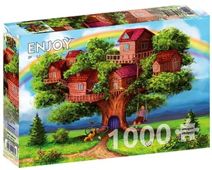 Obrazek Puzzle 1000 Domki na drzewie