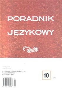 Picture of Poradnik językowy 10/2008