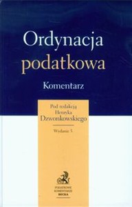 Obrazek Ordynacja podatkowa Komentarz 2014