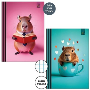 Picture of Zeszyt A5/32K kratka 90g Kapibara (10szt)