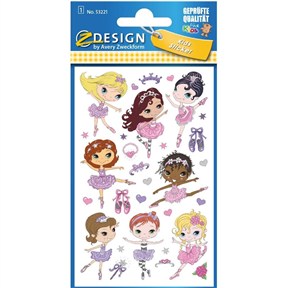 Picture of Naklejki papierowe błyszczące - Baletnice