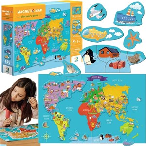 Picture of Gra magnetyczna mapa świata