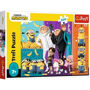 Obrazek Puzzle 200 Minionki górą 13275