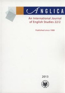 Picture of Anglica An International Journal of English Studies 22/2 2013