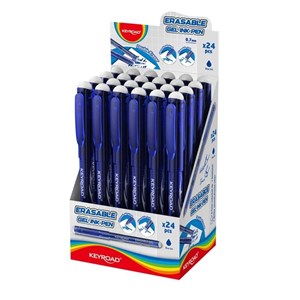 Obrazek Długopis wymazywalny 0,7mm niebieski (24szt)