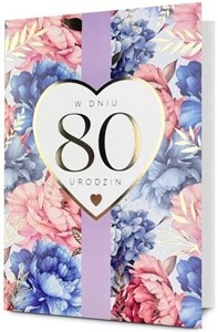 Obrazek Karnet B6 Urodziny 80