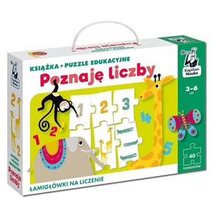 Obrazek Poznaję liczby. Książka + puzzle edukacyjne