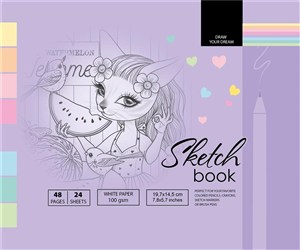 Obrazek Szkicownik 197x145/48K 100g TW FRESH