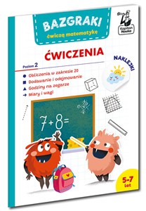 Obrazek Bazgraki ćwiczą matematykę. Ćwiczenia. Poziom 2