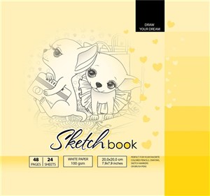 Obrazek Szkicownik 200x200/48K 100g TW FRESH