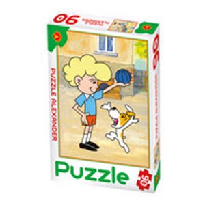 Obrazek Puzzle 90 Reksio zabawa z chłopcem