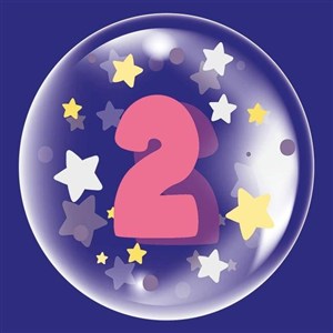Obrazek Balon 45 cm - Cyfra 2 różowy (TB 3612)
