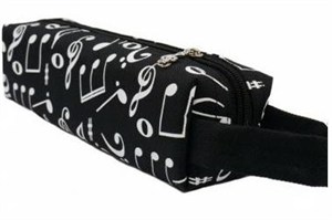 Obrazek Piórnik - nuty czarny