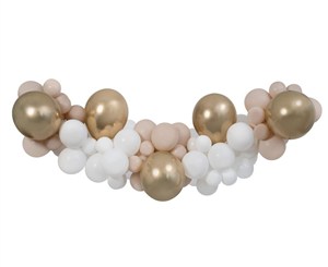 Picture of Girlanda balonowa DIY biało-szampańsko-latte 65szt