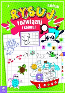 Obrazek Rysuj rozwiązuj i koloruj