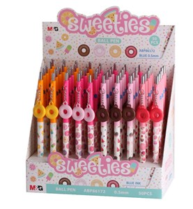 Picture of Długopis pstrykany Sweeties 0,5mm niebieski(50szt)