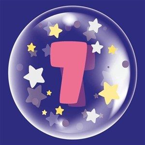 Picture of Balon 45 cm - Cyfra 7 różowy (TB 3617)