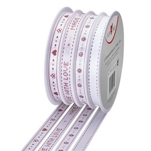 Obrazek Wstążka multi 5m/10mm Serca