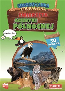 Obrazek Kolorowanka edukacyjna Zwierzęta Ameryki Północnej
